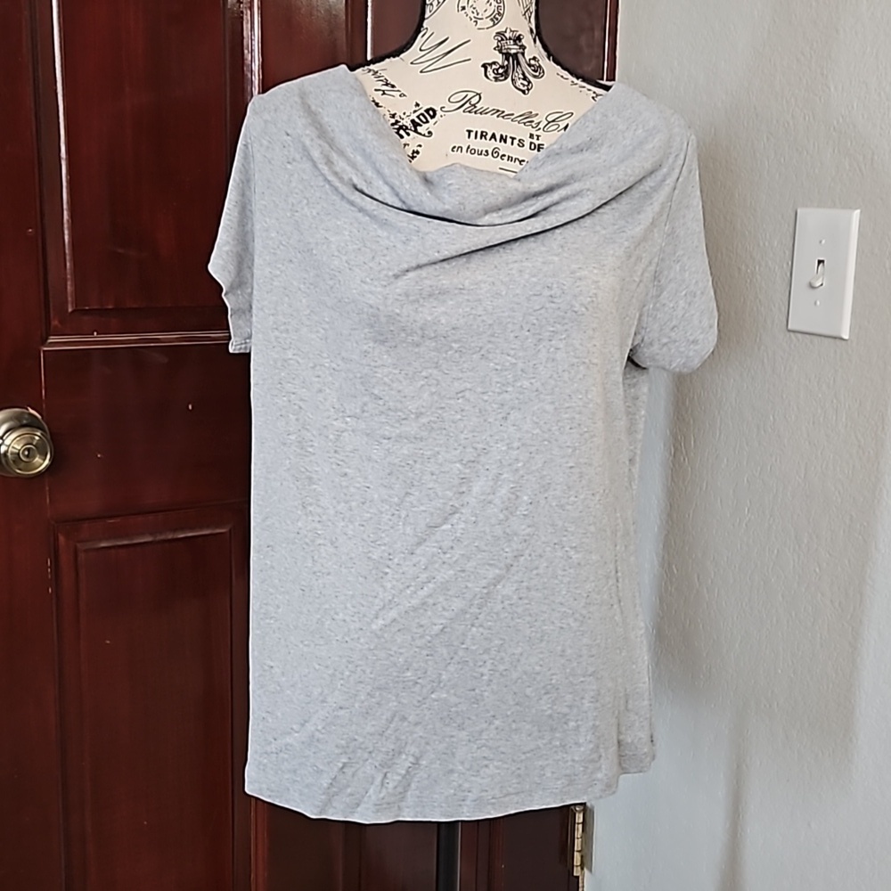 Draped Neckline T Shirt Size XL